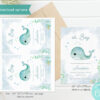 Baby Whale Baby Shower Invitation - Image 2
