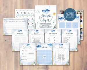 baby shower games with baby shark theme