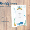 Monthly photo Banner with Baby Shark - Image 2