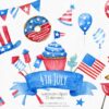independence day images watercolor clipart