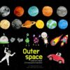outer space clipart set illustrations