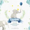 watercolor clipart with baby elephant boy