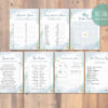 set of printable baby shower games