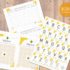 bumble bee printable shower games