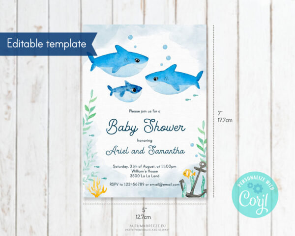 baby shower invitation with two mommies theme