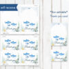 baby shower thank you card lesbian theme