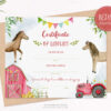 farm horses printable adoption certificate