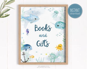 books and gifts sign under the sea