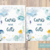 cards and gift-printable sign under the sea