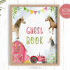 guest book sign with farm horses