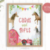 Farm Horses Cards and Gifts Sign – Printable Party Decor