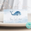 printable food cards minimal design whale