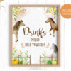drinks help yourself sign fall horses