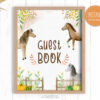 guest book sign with fall horses theme