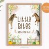 food sign for an autumn and hoses theme, birthday decoration. This 8x10 in printable sign has beautiful fall illustrations such as pumpkins, horses, and more.