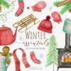 winter essentials Christmas clipart