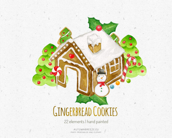 gingerbread christmas clipart