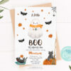 halloween baby shower invitation
