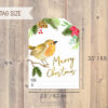 christmas tags lovely birds tag size