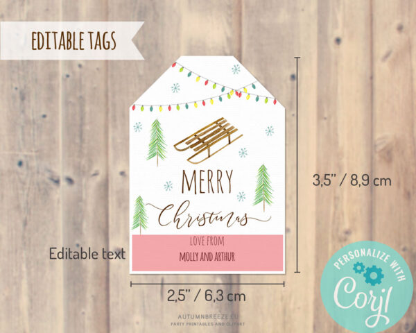 editable christmas gift tags winter essentials