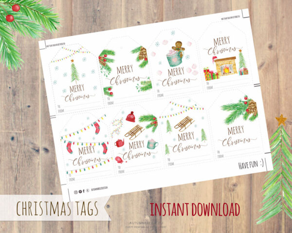 printable winter-essentials christmas gift tags