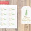 christmas tree tag editable