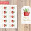 2x 3,5 in christmas tag with christmas graphics