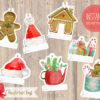 printable christmas tags with christmas graphics