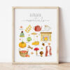 printable autumn essentials wall art