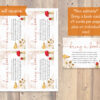 baby shower bring a book card mushroom theme
