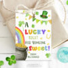 st Patricks day treat bag tags with Irish watercolour illustrations