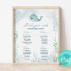 Baby Shower seating Chart with baby whale