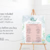 seating chart with baby whale theme