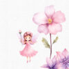 Pink Fairy Garden Clipart – Magical Fairies, Flowers & Mushrooms - Image 5