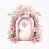 Pink Fairy Garden Clipart – Magical Fairies, Flowers & Mushrooms - Image 3