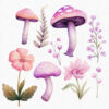 clipart set with a fairy garden theme