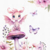 Pink Fairy Garden and dragon Clipart, 30 PNG Images - Image 4