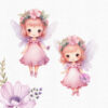 Pink Fairy Garden and dragon Clipart, 30 PNG Images - Image 6
