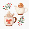 Gingerbread cookies clipart – Christmas PNG set for cards, crafts, and designs