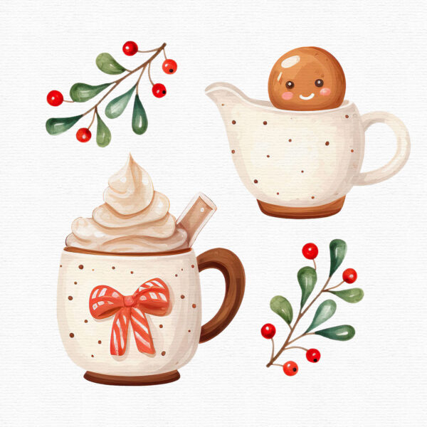 Gingerbread Cookies Christmas Clipart - Image 5