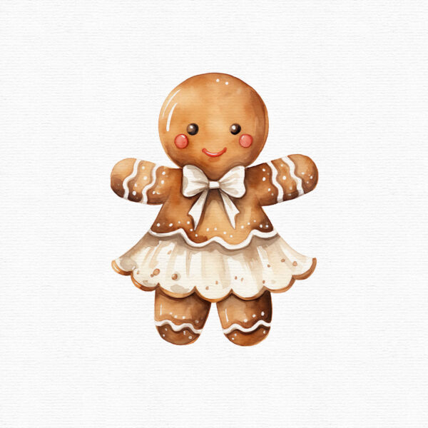 Gingerbread Cookies Christmas Clipart - Image 7