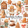 Christmas gingerbread cookies created with Ai