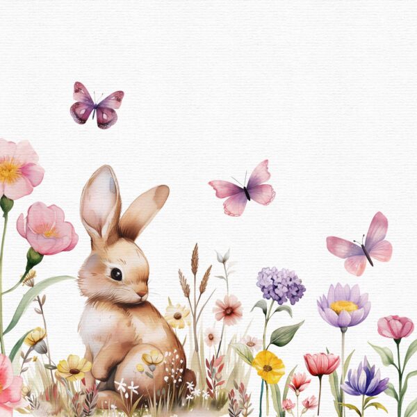 Watercolor bunny clipart