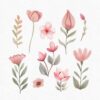 Butterfly Clipart, Fairy Garden Clipart Flowers clipart, 40 png files - Image 6