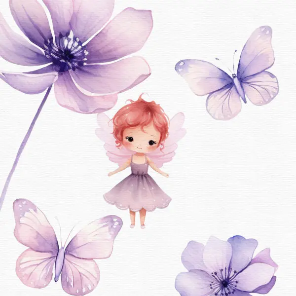 purple-flowers-and-fairy