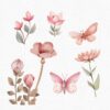 scandinavian flower clipart