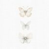 white butterflies clipart set
