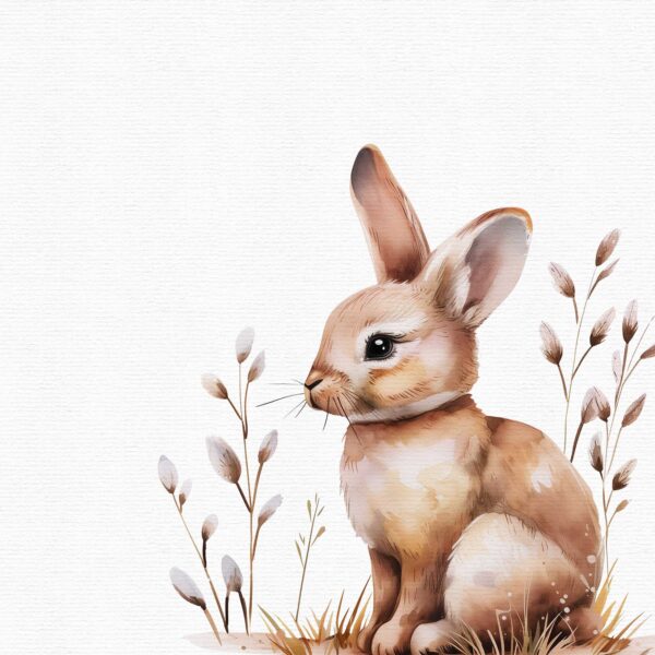 watercolor bunny clipart