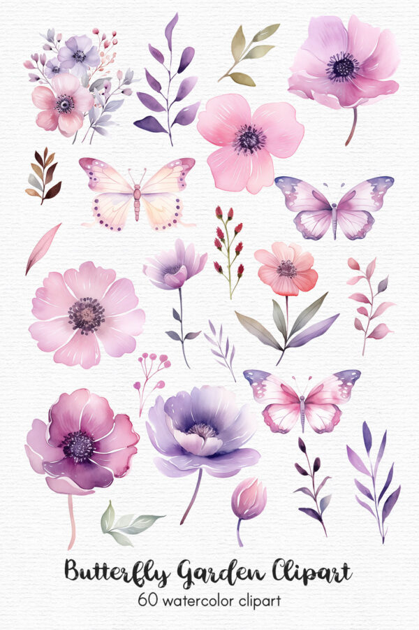 watercolor-butterfly-garden-clipart