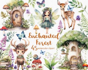 enchanted forest clipart